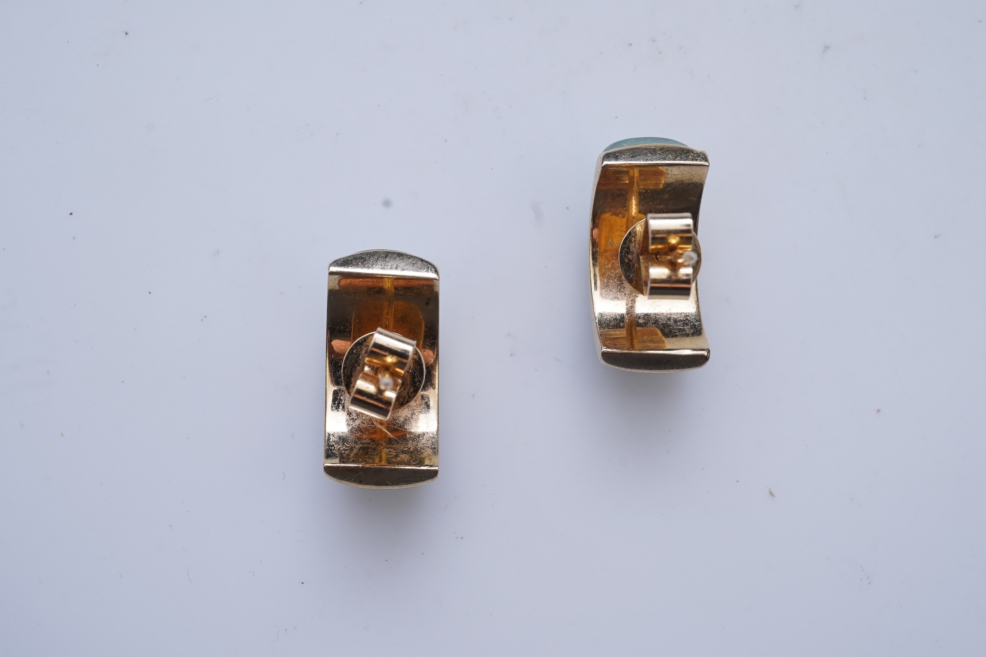 A pair of jadeite earrings